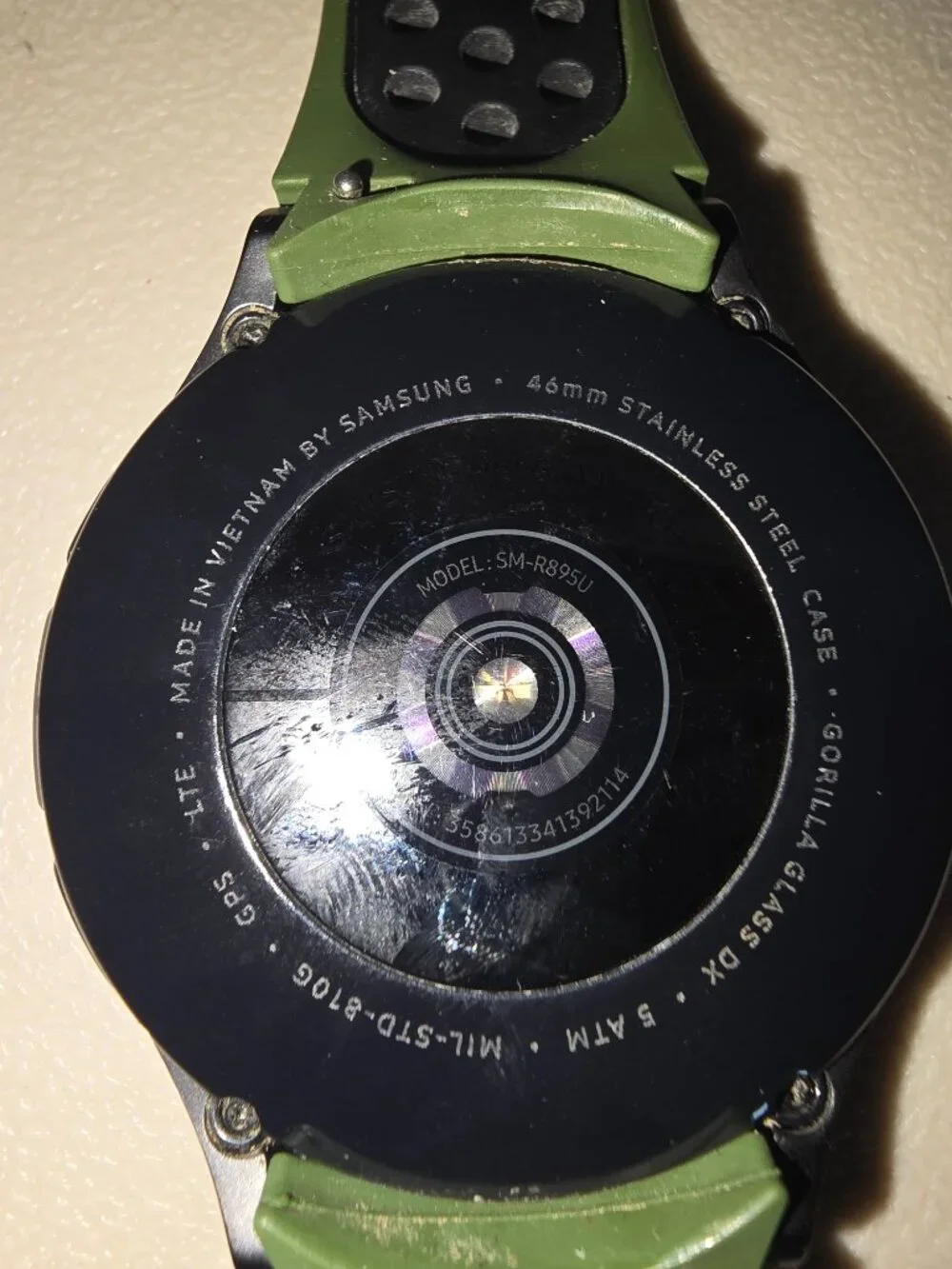 Samsung Galaxy Watch 46mm LTE SM‑R895U Black – Parts/Repair – AS IS